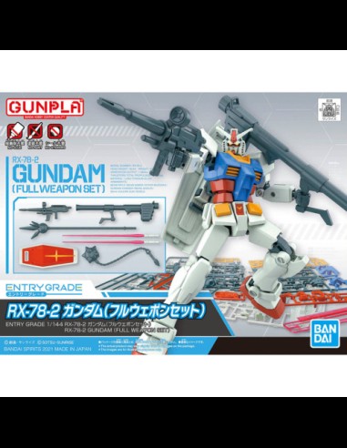 BANDAI - EG Entry Grade Gundam RX-78-2 1/144 Full Weapon Set