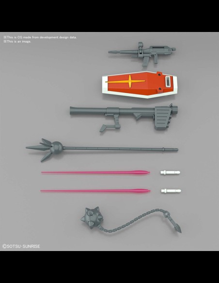 BANDAI - EG Entry Grade Gundam RX-78-2 1/144 Full Weapon Set