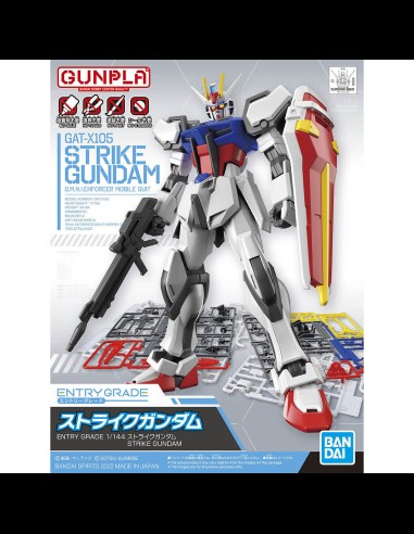 BANDAI - BANDAI - EG Entry Grade Gundam Strike Gundam 1/144