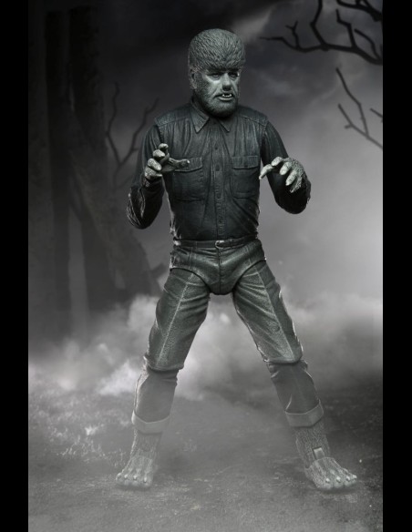 NECA - Universal Monsters Ultimate Wolf Man B/W A.Figure