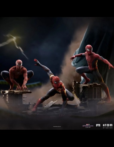 IRON STUDIOS - Spider-Man No Way Home Set di 3 Peter 1/10