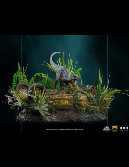 IRON STUDIOS DELUXE - Jurassic World Fallen Kingdom Blue 1/10 Statua