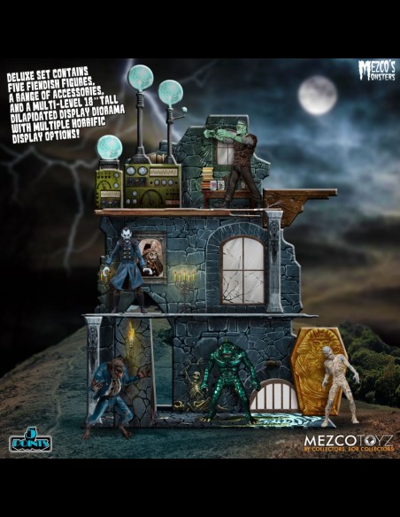 MEZCO - Mezco's Monsters: 5 Points - Tower of Fear Deluxe Action Figure Box Set