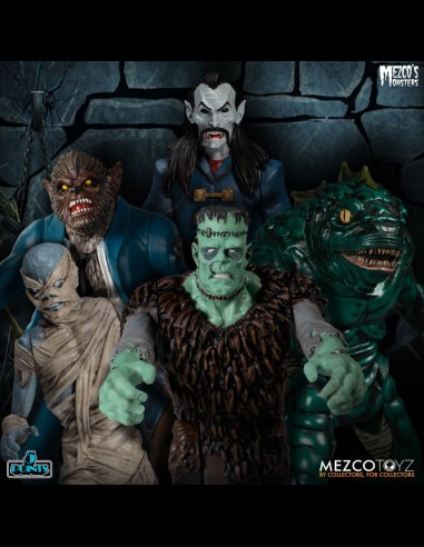 MEZCO - Mezco's Monsters: 5 Points - Tower of Fear Deluxe Action Figure Box Set
