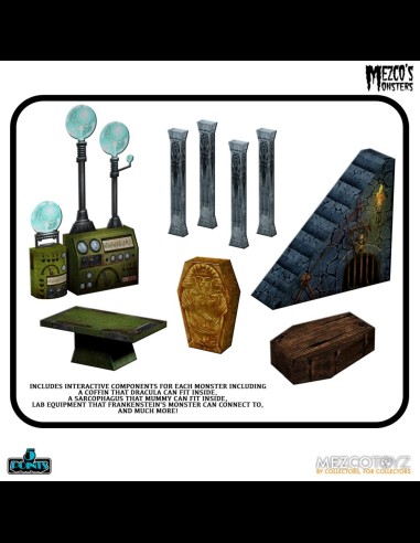 MEZCO - Mezco's Monsters: 5 Points - Tower of Fear Deluxe Action Figure Box Set