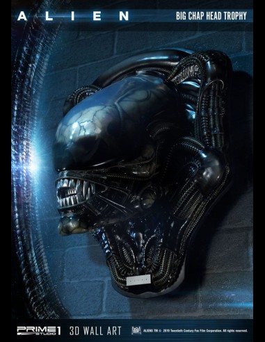 PRIME 1 - Alien 3D Wall Art Big Chap Head Trophy 58 cm