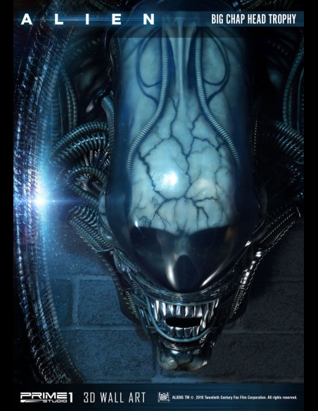 PRIME 1 - Alien 3D Wall Art Big Chap Head Trophy 58 cm