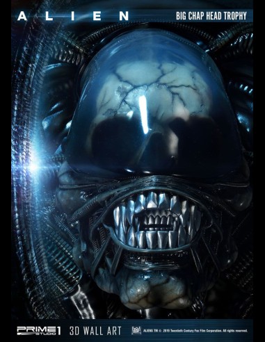 PRIME 1 - Alien 3D Wall Art Big Chap Head Trophy 58 cm
