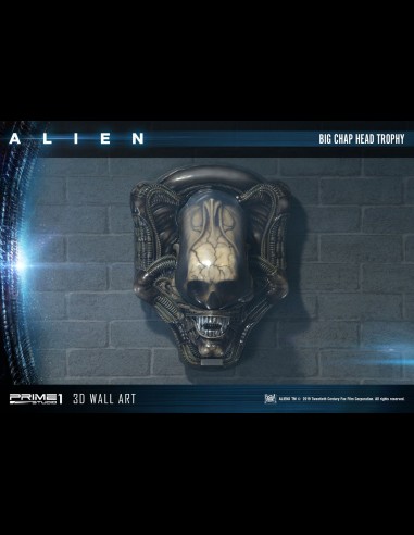 PRIME 1 - Alien 3D Wall Art Big Chap Head Trophy 58 cm